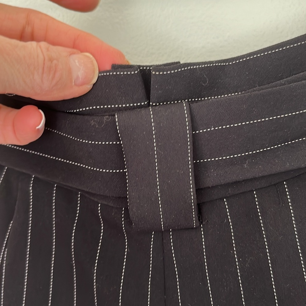 Exspress Paper Bag Stripped Ankle Pants - Picture 7 of 11
